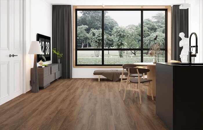 Каменный ламинат MSPC StoneFloor Дуб Браунфилд DCF5-10 MР (1220х141х8мм)