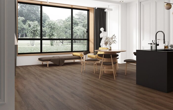 Каменный ламинат MSPC StoneFloor Дуб Браунфилд DCF5-10 MР (1220х141х8мм)