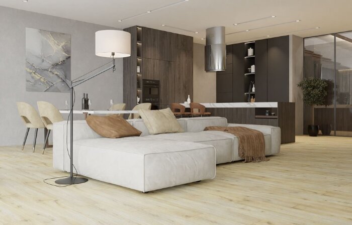 Каменный MSPC ламинат Stone Floor ДУБ МОРСКОЙ ПЕСОК 0026-2 MP (1220х196х8 мм)