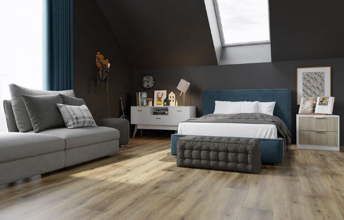 Каменный MSPC ламинат Stone Floor Дуб Уютный Дом 0004-2 MP (1220х196х8 мм)